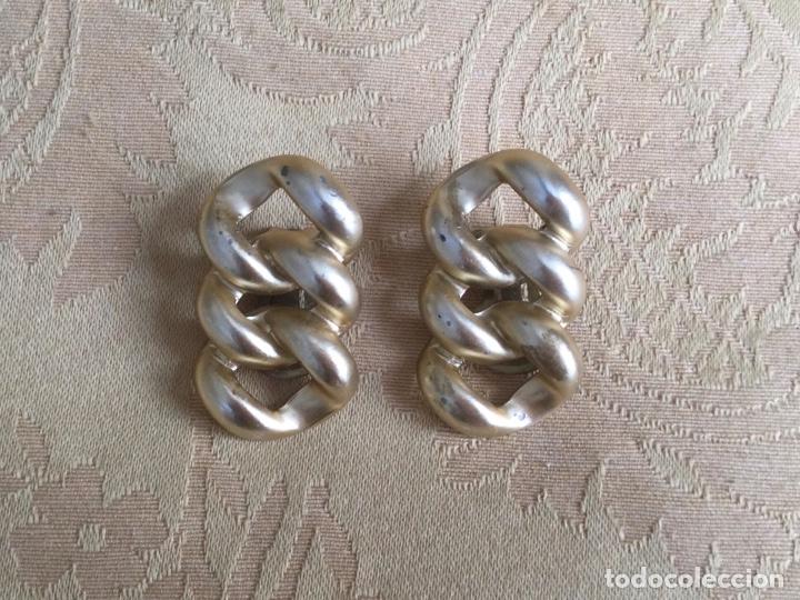Joyeria: PENDIENTES METAL MATE CON FORMA DE CADENA, A&Ntilde;OS 80 - Foto 8