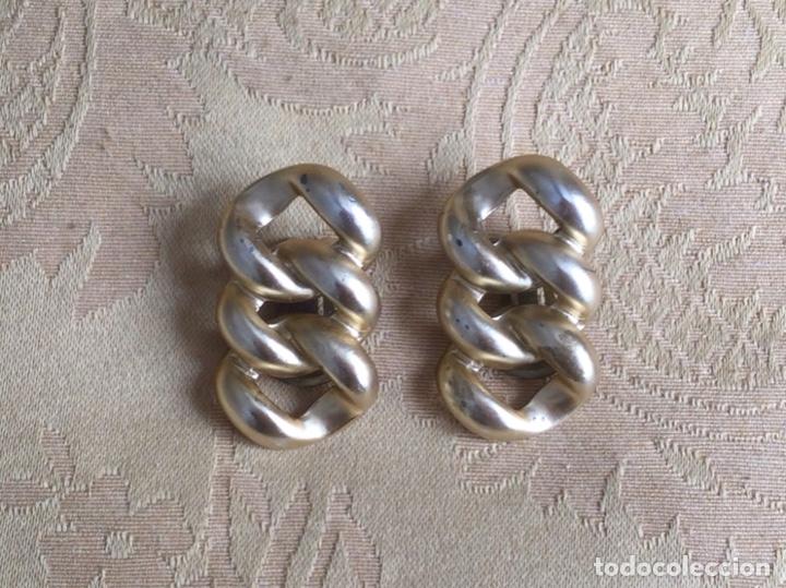 Joyeria: PENDIENTES METAL MATE CON FORMA DE CADENA, A&Ntilde;OS 80 - Foto 1