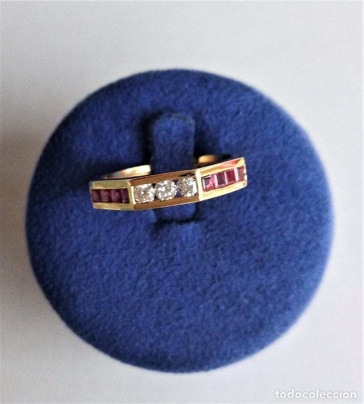 Joyeria: TRESILLO ORO 18K RUB&Iacute;S Y BRILLANTES - Foto 6