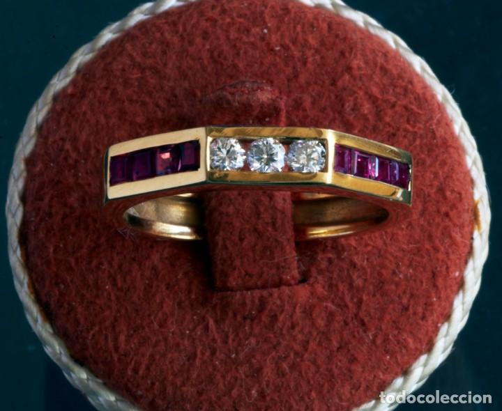 Joyeria: TRESILLO ORO 18K RUB&Iacute;S Y BRILLANTES - Foto 1