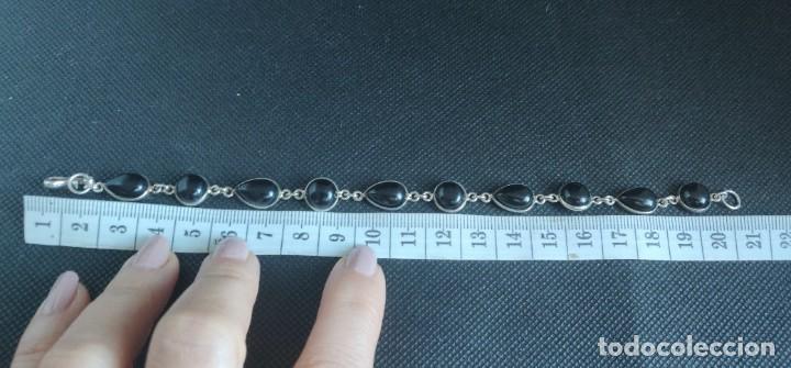 Joyeria: Pulsera de plata estelina 925 y &oacute;nix. - Foto 6