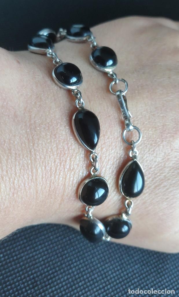 Joyeria: Pulsera de plata estelina 925 y &oacute;nix. - Foto 13