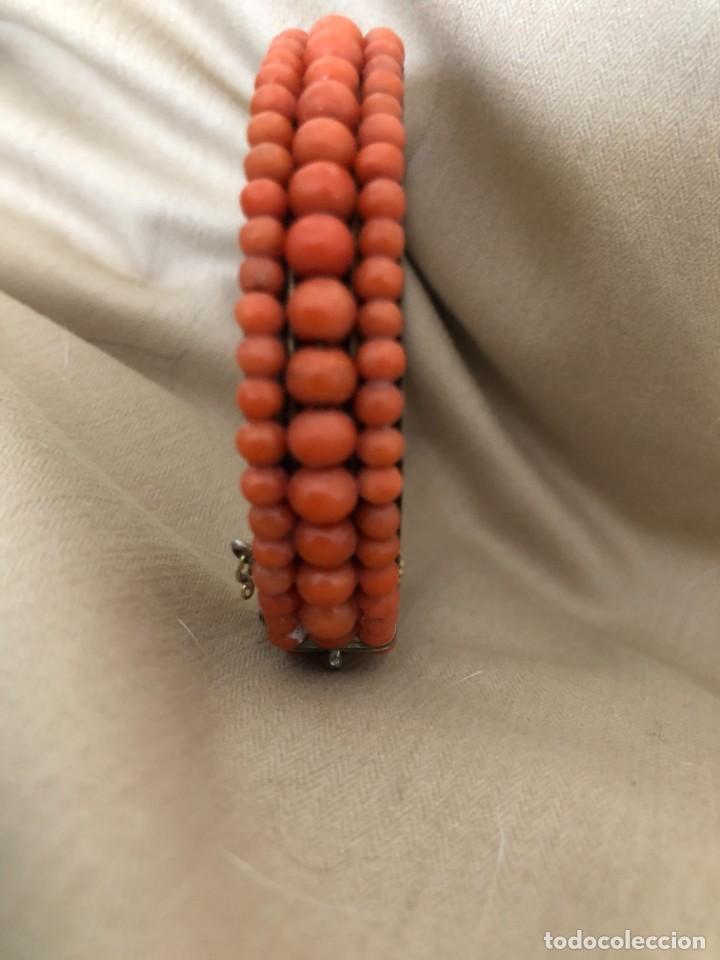 Joyeria: PULSERA RIGIDA CORAL MEDITERRANEO - Foto 2