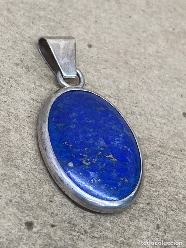 Joyeria: Colgante de plata y lapisl&aacute;zuli /C479 - Foto 1