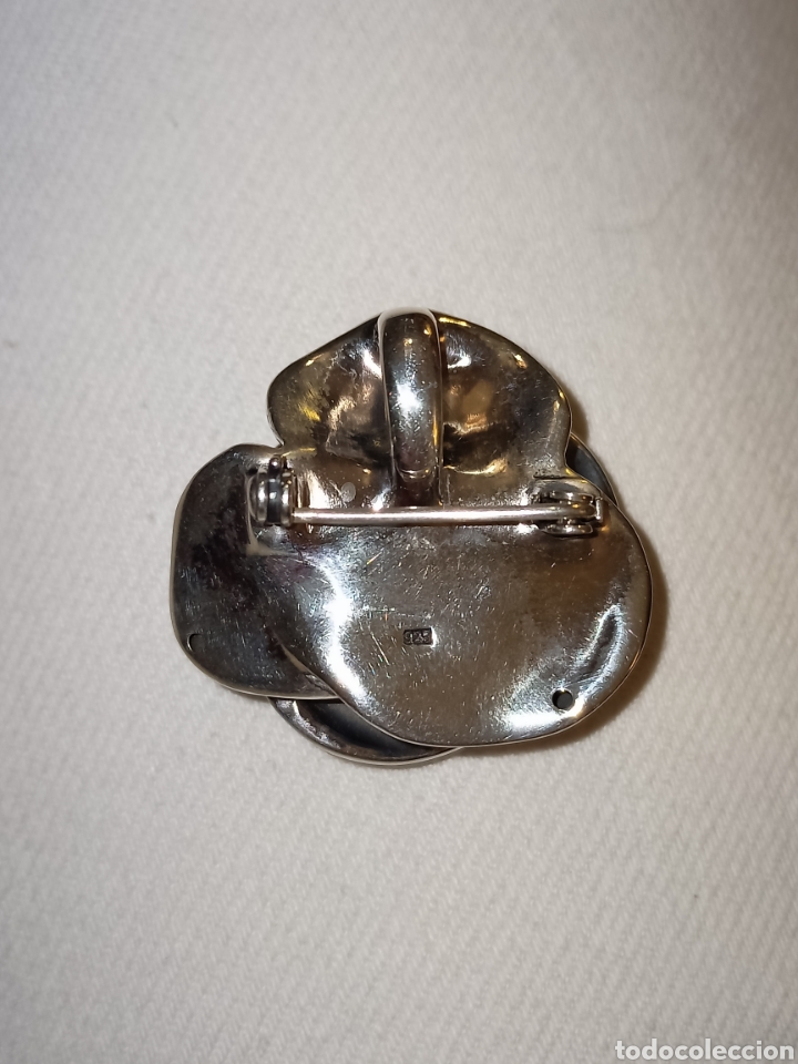 Joyeria: Broche de plata en forma de rosa. REF- 0283 - Foto 2