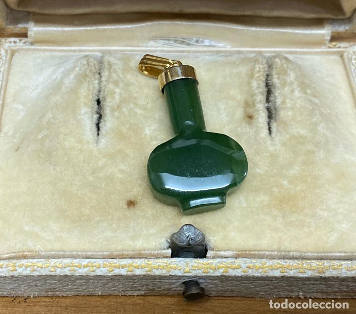 Joyeria: colgante antiguo en jade y oro - Foto 1