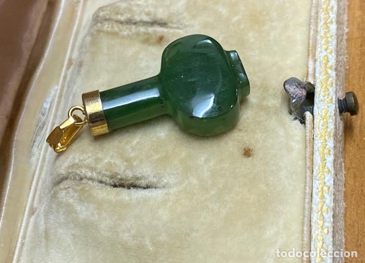Joyeria: colgante antiguo en jade y oro - Foto 2
