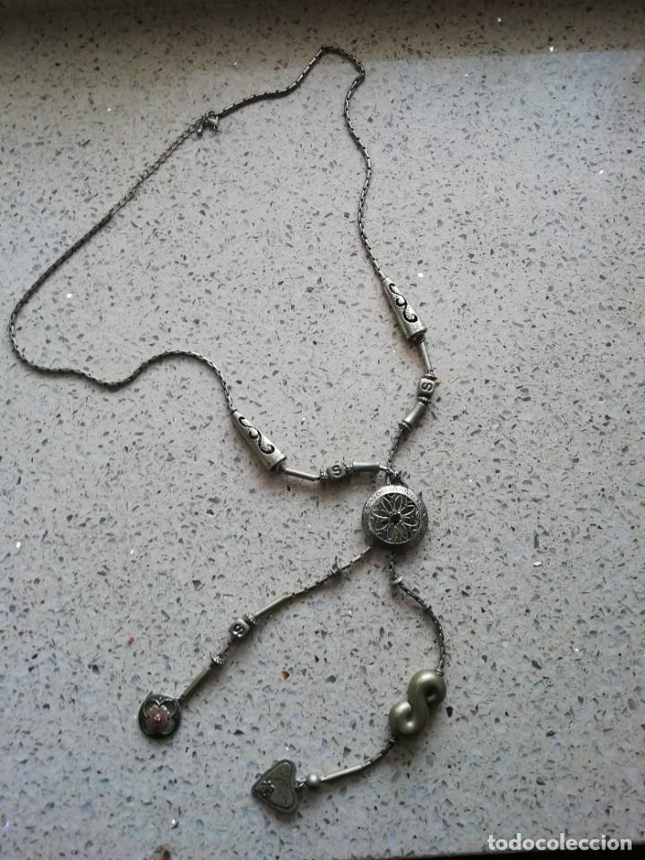Joyeria: Antiguo collar metal - Foto 1
