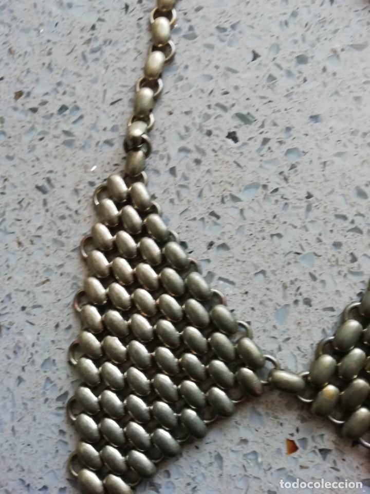 Joyeria: Antiguo collar metal - Foto 4