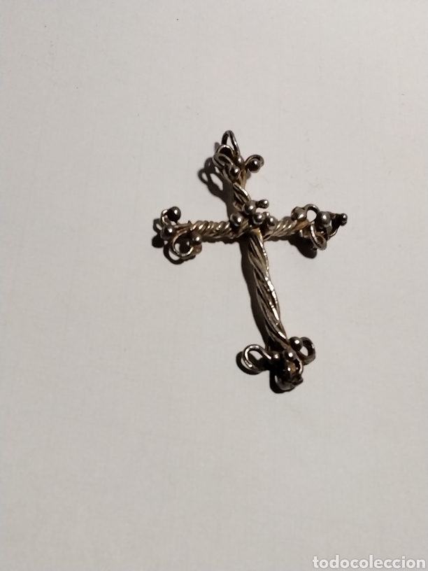 Joyeria: Cruz en plata artesan&iacute;a 4,5cm - Foto 4