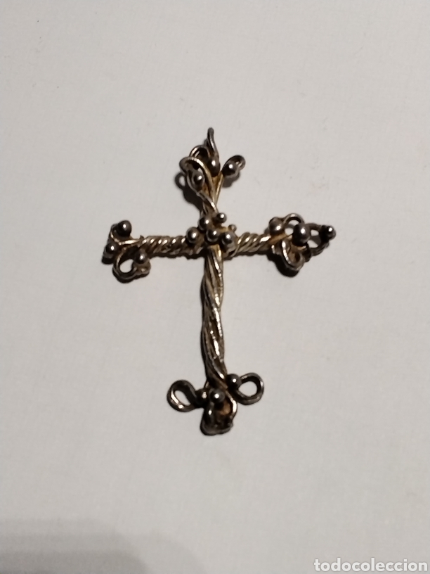 Joyeria: Cruz en plata artesan&iacute;a 4,5cm - Foto 1