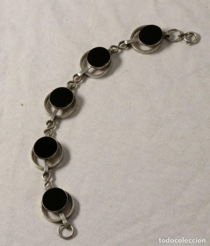 Joyeria: Pulsera y colgante en plata y onix - Foto 2