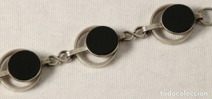 Joyeria: Pulsera y colgante en plata y onix - Foto 3