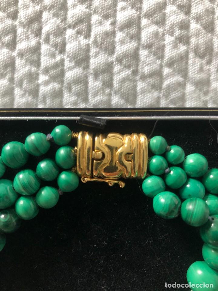 Joyeria: CONJUNTO GARGANILLA Y PENDIENTES MALAQUITA - Foto 2
