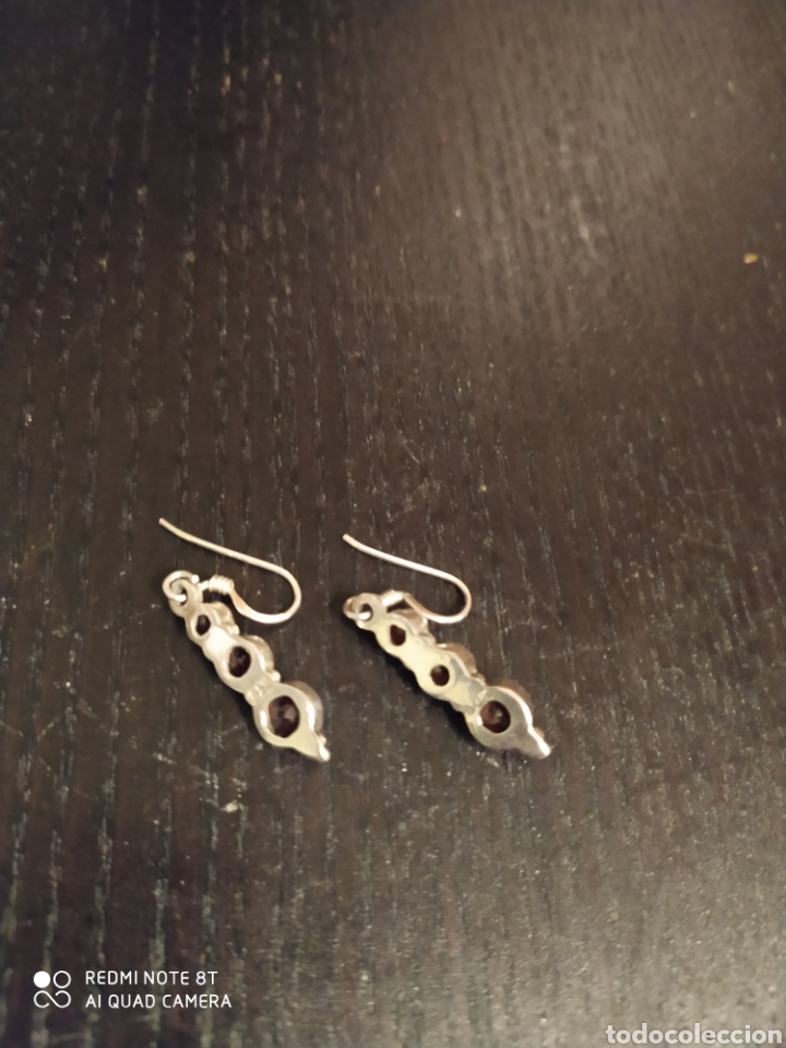 Joyeria: Pendientes de plata y granates - Foto 3