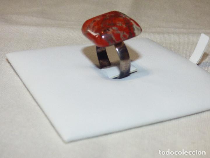 Joyeria: Anillo,jaspe y plata. - Foto 2