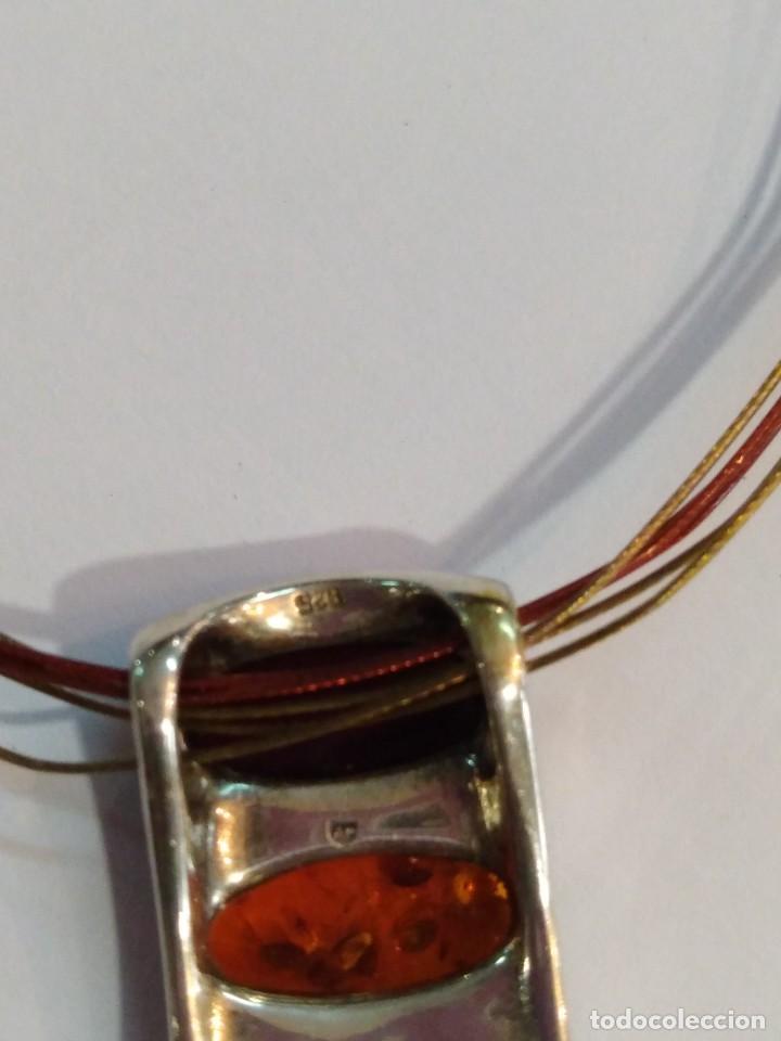 Joyeria: Colgante con cadena en plata 925 y &aacute;mbar. REF-9781 - Foto 2