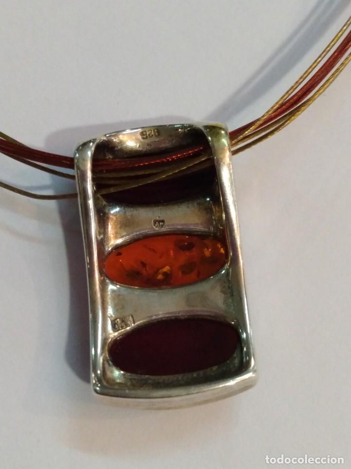 Joyeria: Colgante con cadena en plata 925 y &aacute;mbar. REF-9781 - Foto 5