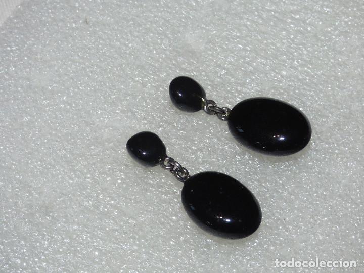 Joyeria: Pendientes plata y Obsidiana. - Foto 1