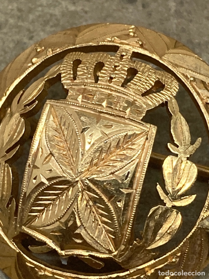 Joyeria: Broche de de moneda con calado y lapidado a mano /B126 - Foto 2