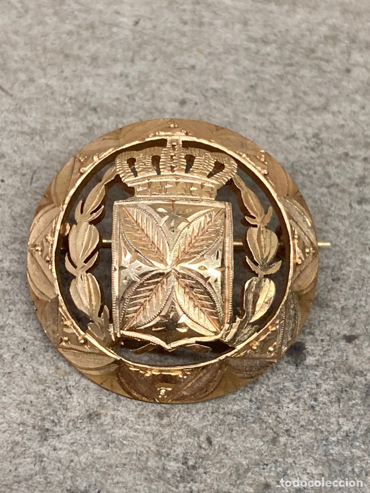 Joyeria: Broche de de moneda con calado y lapidado a mano /B126 - Foto 1