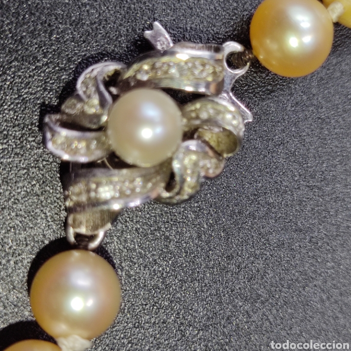 Joyeria: COLLAR PERLAS AUTENTICAS Y BROCHE DE PLATA - Foto 6