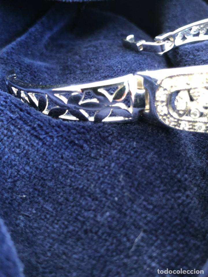 Joyeria: PULSERA BRAZALETE PLATEADA Y STRASS - Foto 8