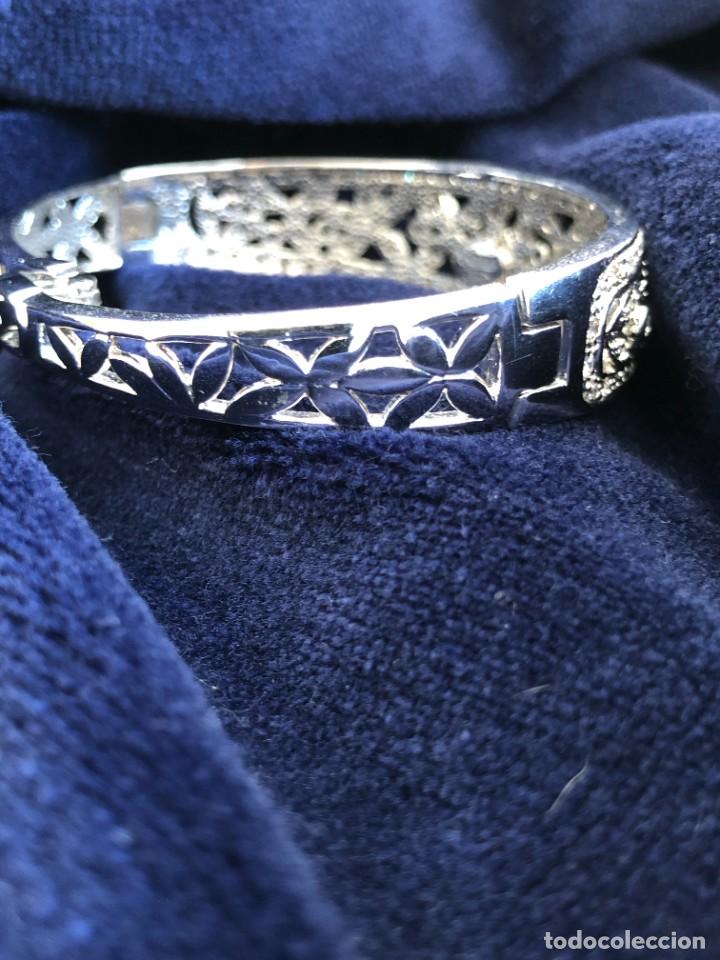 Joyeria: PULSERA BRAZALETE PLATEADA Y STRASS - Foto 9