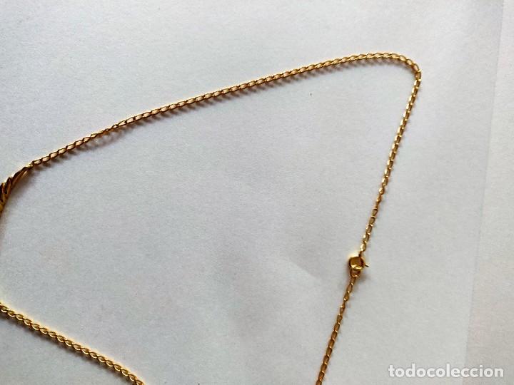 Joyeria: Collar oro chapado,con tres zirconitas - Foto 3