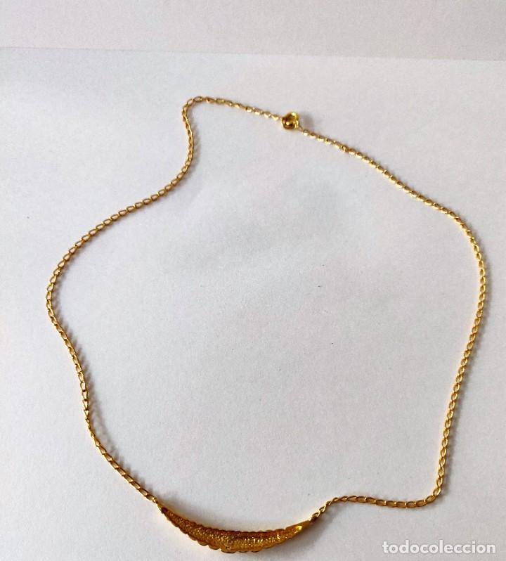 Joyeria: Collar oro chapado,con tres zirconitas - Foto 7