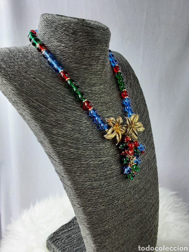 Joyeria: Collar y pendientes de cristal de murano Marie Storms - Foto 5