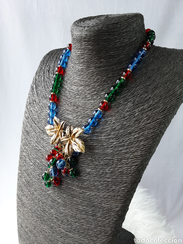 Joyeria: Collar y pendientes de cristal de murano Marie Storms - Foto 6