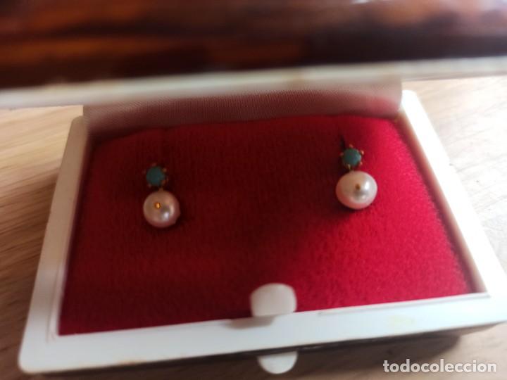 Joyeria: Pendientes ni&ntilde;a perla y turquesa - Foto 7