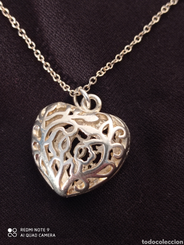 Joyeria: Bonito colgante de plata 925, con un corazón muy decorativo. Ideal para regalo. - Foto 2 - 260559950
