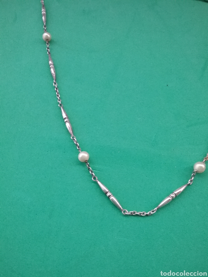 Joyeria: Antigua cadena en plata . - Foto 3