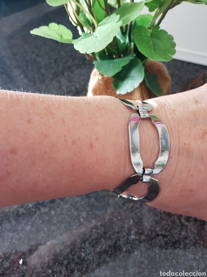 Joyeria: Pulsera Vintage cadenas plateada - Foto 3