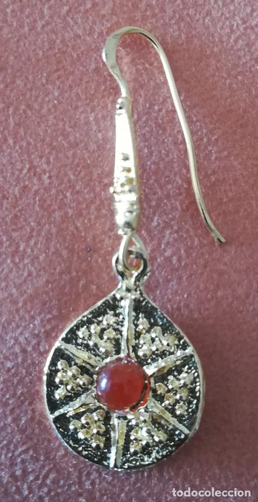 Joyeria: PENDIENTES RAYOS DE SOL ESTILO ROMANO CON BA&Ntilde;O DE ORO - Art. A - Foto 3
