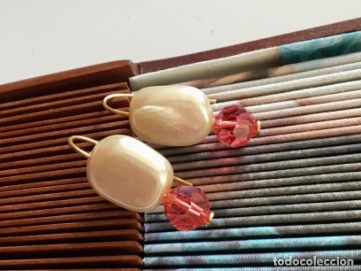 Joyeria: PENDIENTES CON PERLA DE CRISTAL Y SWAROVSKI. - Foto 1