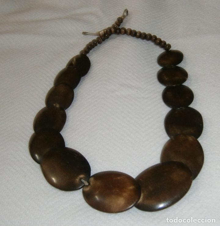 Joyeria: collar de madera 55 cms de largo - Foto 1