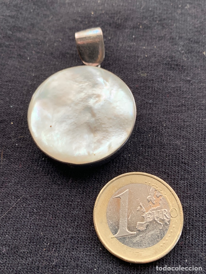 Joyeria: Colgante de plata y nacar - Foto 1