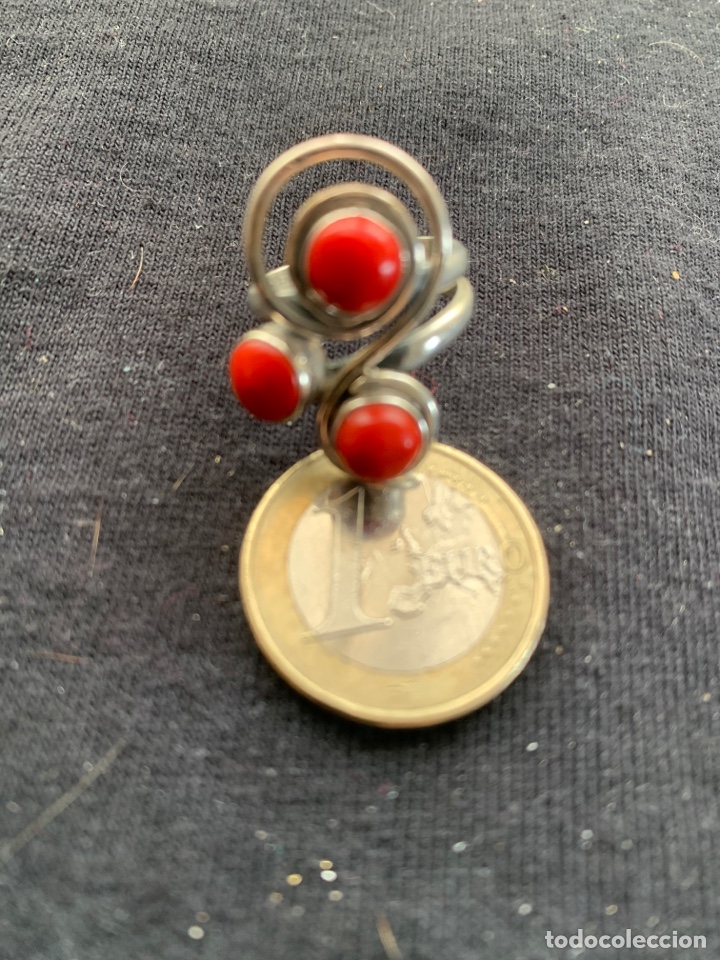 Joyeria: Sortija de plata y coral t 11 - Foto 1