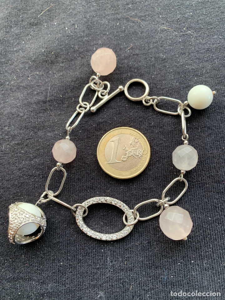 Joyeria: Pulsera plateada y rosa - Foto 2