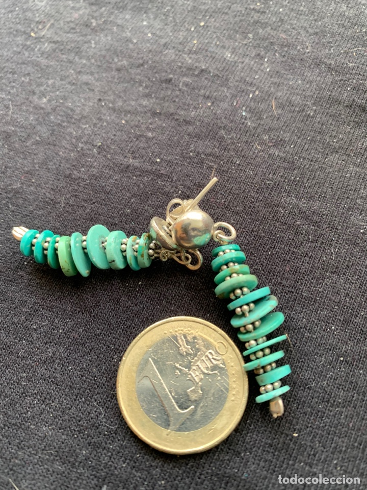 Joyeria: Pendientes de plata y turquesas - Foto 3