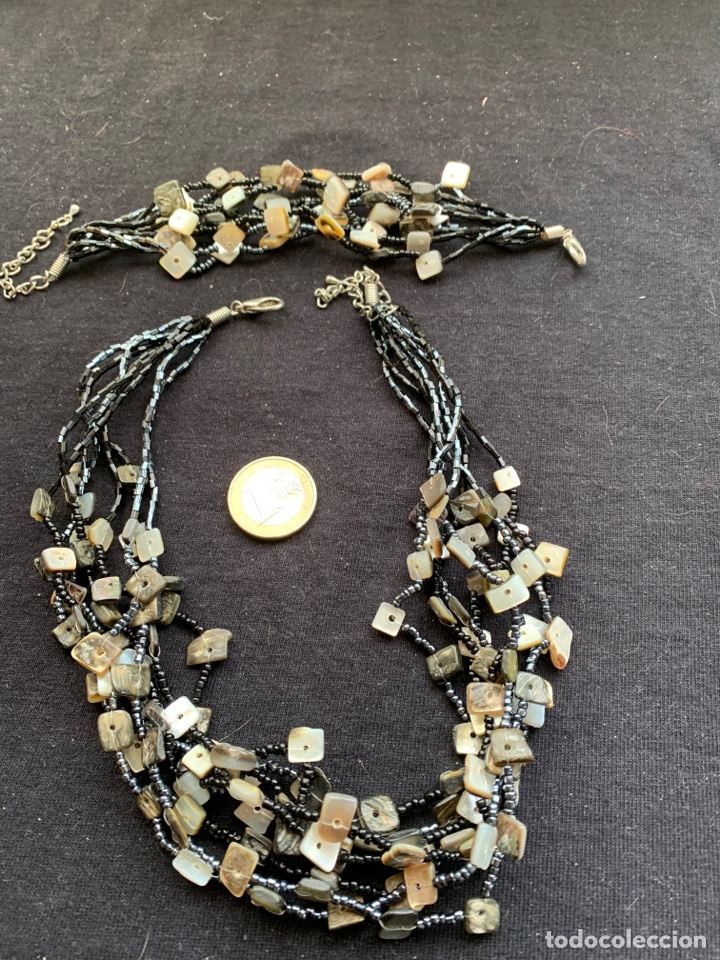Joyeria: Collar y pulsera blanco y negro - Foto 1