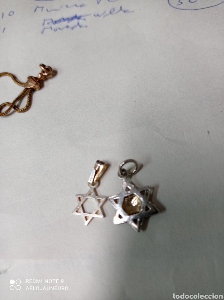 Joyeria: Pareja de colgantes de plata - estrella de David - Foto 2