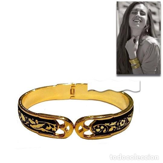Joyeria: PULSERA DAMASQUINADA RIGIDA EN ORO 24K - Foto 1