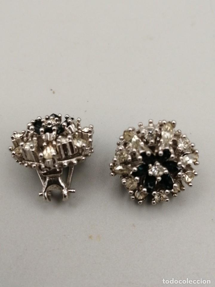 Joyeria: Pendientes metal plateado y pedrer&iacute;a - Foto 2