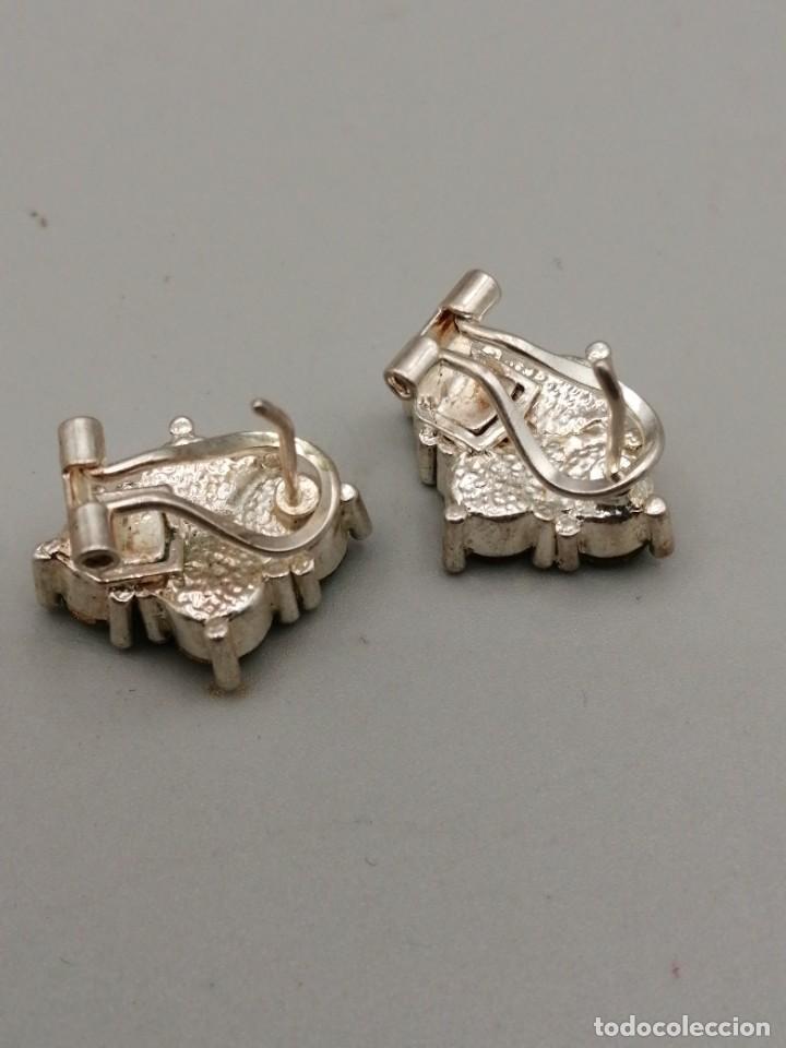 Joyeria: Pendientes metal plateado y pedrer&iacute;a - Foto 3
