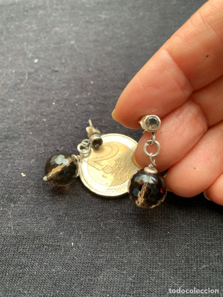 Joyeria: Pendientes de plata y cuarzo ahumado - Foto 2