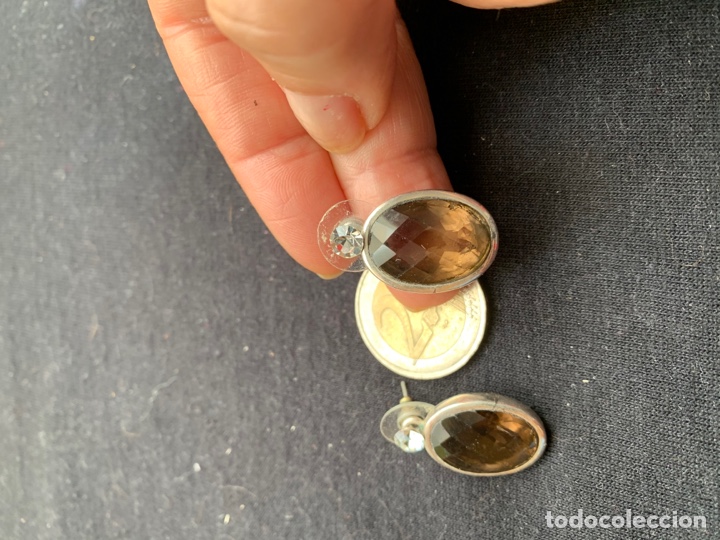 Joyeria: Pendientes de plata y cuarzo ahumado - Foto 2